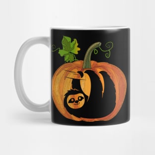 Sloth in pumpkin Mug